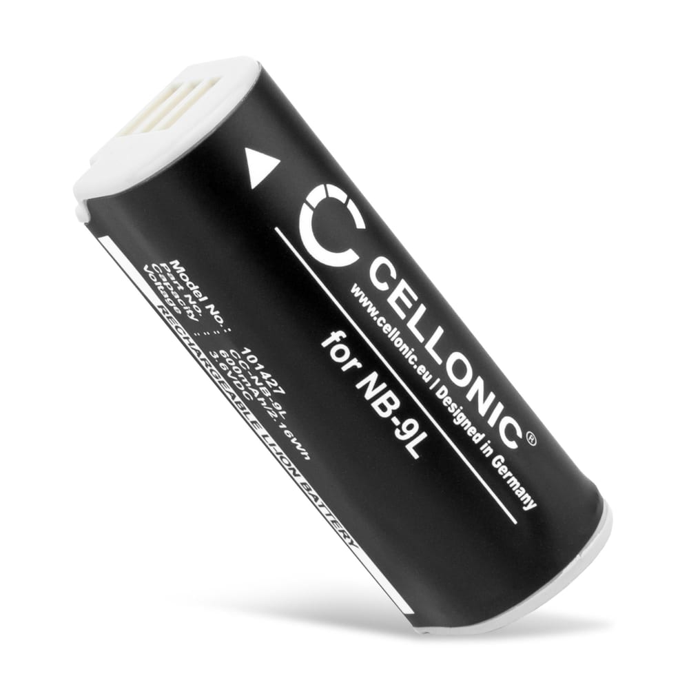 Batteri for Canon IXUS 1000 HS 1100 HS IXUS 500 HS 510 HS PowerShot ELPH 510 HS ELPH 520 HS ELPH 530 HS SD4500 IS - NB-9L 600mAh Reservebatteri