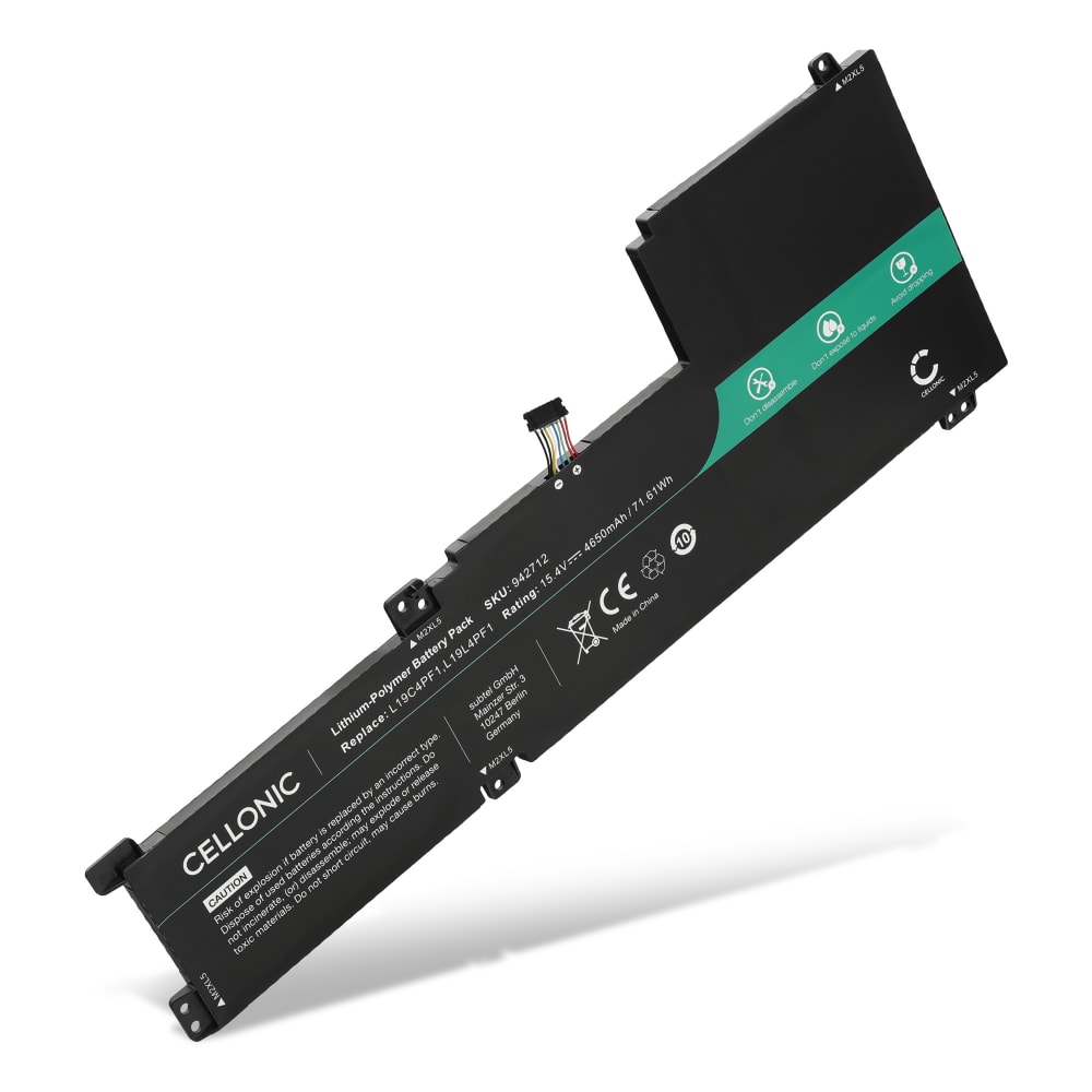Batteri for Lenovo IdeaPad 5-15IIL05, 5-15ARE05, 5 15ITL05, 3 15ALC7, 15s ALC, 3 14ALC7, Lenovo L19C4PF1, L19L4PF1, L19M4PF1 4650mAh 15.4V fra CELLONIC