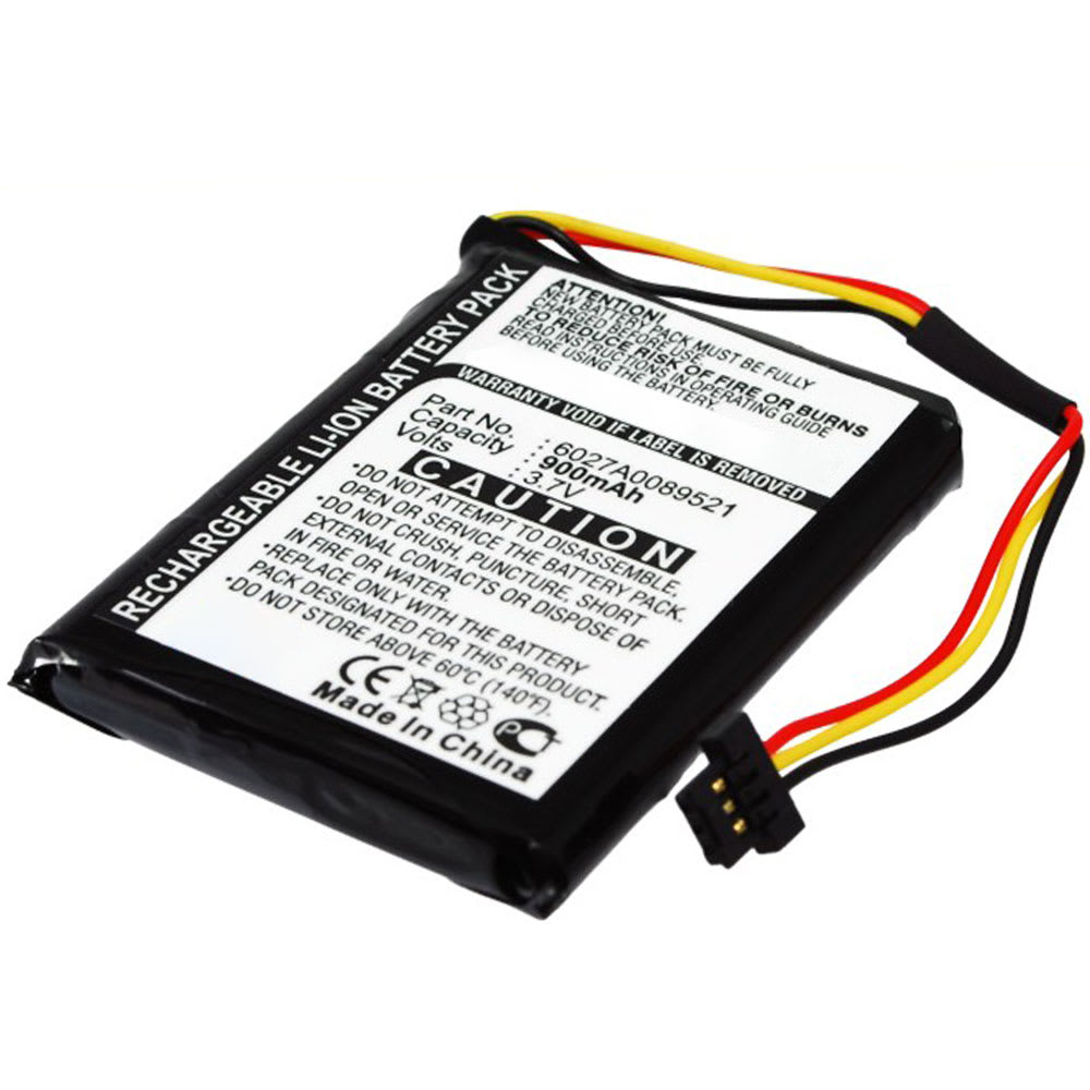 subtel® 6027A0089521 ICP553443E P11P17-11-S01 GPS-batteri för TomTom ONE IQ Routes Edition Central Europe Western Europe Regional Canada 310 med 900mAh 3.6V - 3.7V - navigatorbatteri med lång batteritid