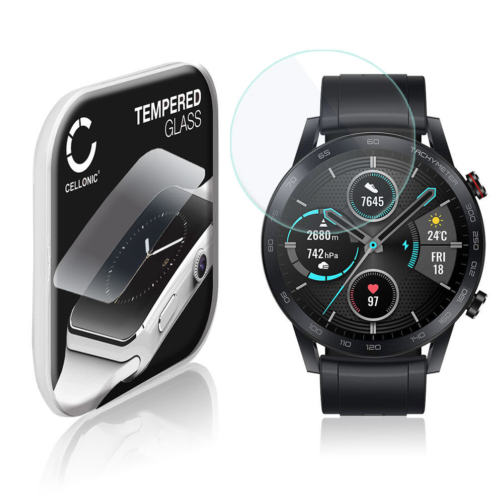 Skjermbeskytter glass Honor Magic Watch 2 (46mm) (2.5D, 9H, 0,33mm, Full Glue) Herdet Glass