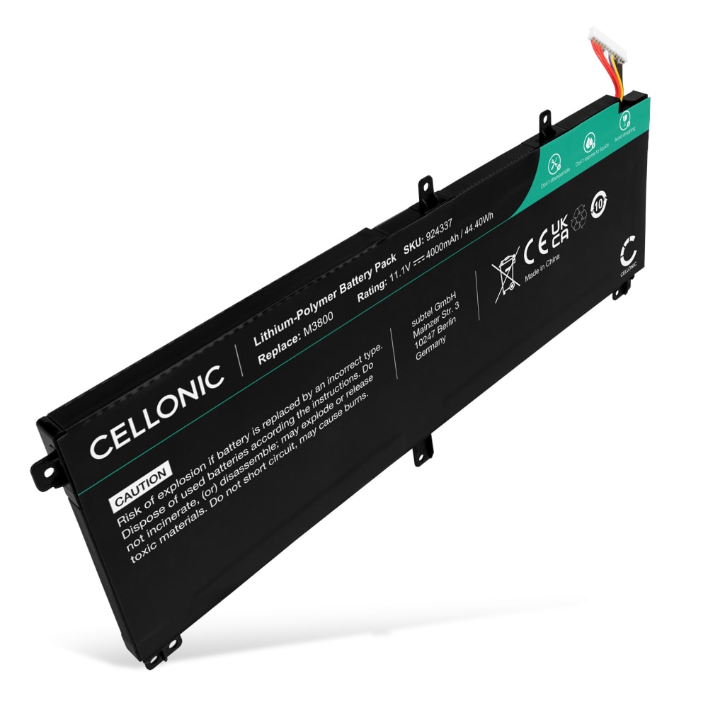 Batteri for Dell XPS 15 9530, Precision M3800, TOTRM, 245RR, 7D1WJ, T0TRM 4000mAh 11.1V fra CELLONIC