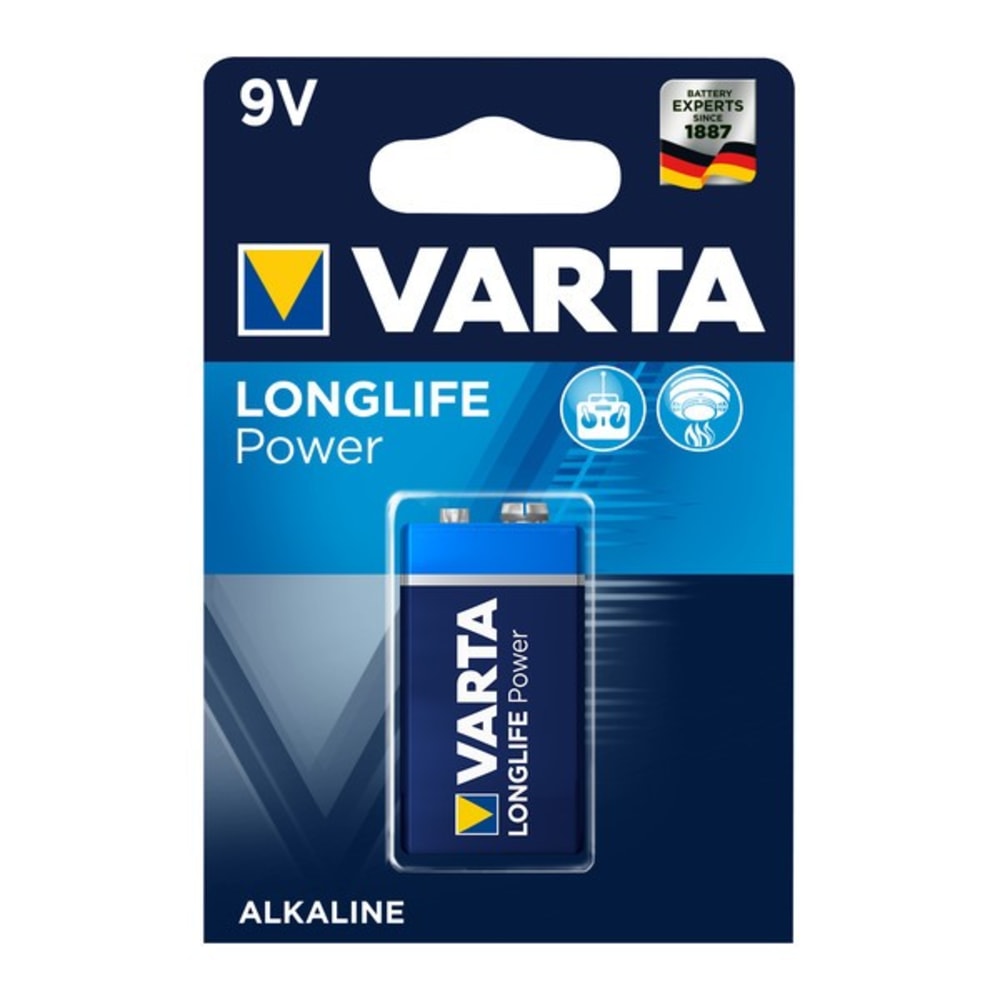 Battery 9V / E Block Varta High energy Alkaline Varta 4922 (6LR61, AM-6, 6F22) 1x