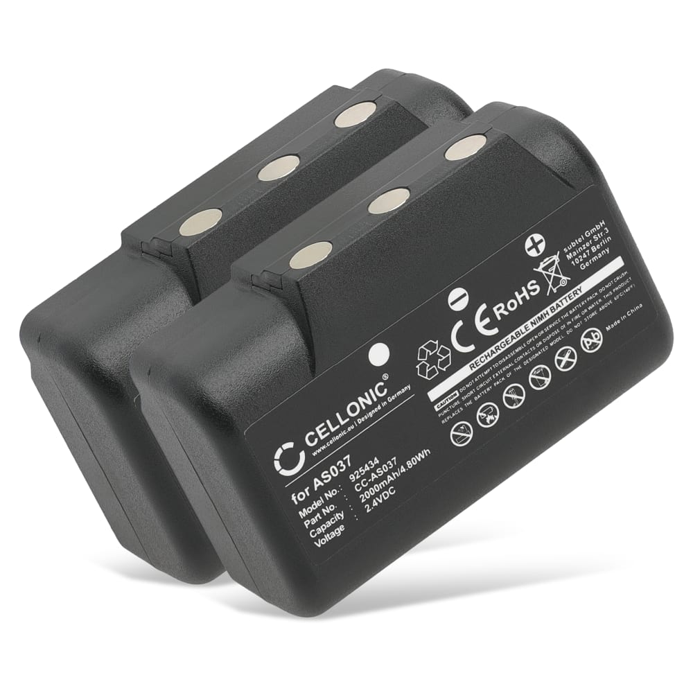 2x Batteri for IMET BE5000, I060-AS037, M550S Wave L, Wave S 2000mAh 2.4V fra CELLONIC