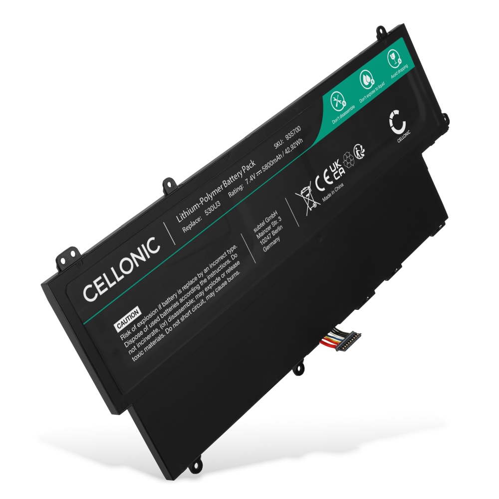 Batteri for Samsung ATIV Book 5 NP530U3C, BA-04, AA-PBYN4AB 5800mAh 7.4V fra CELLONIC
