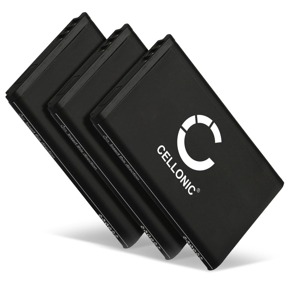 3x Batteri for Telekom Sinus 806, Snom M65, Telefunken FHD 170/5 - A051,10000058 (1200mAh) reservebatteri