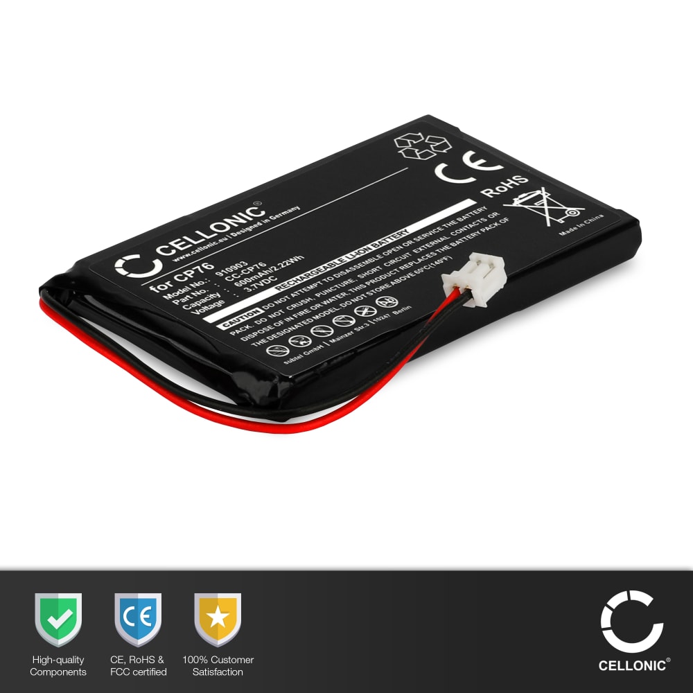 Batteria NiMH 2.4V 600mAh Per Telefoni Cordless Medion - Sostituisce 5M702BMX, GP0827, 2 Pezzi