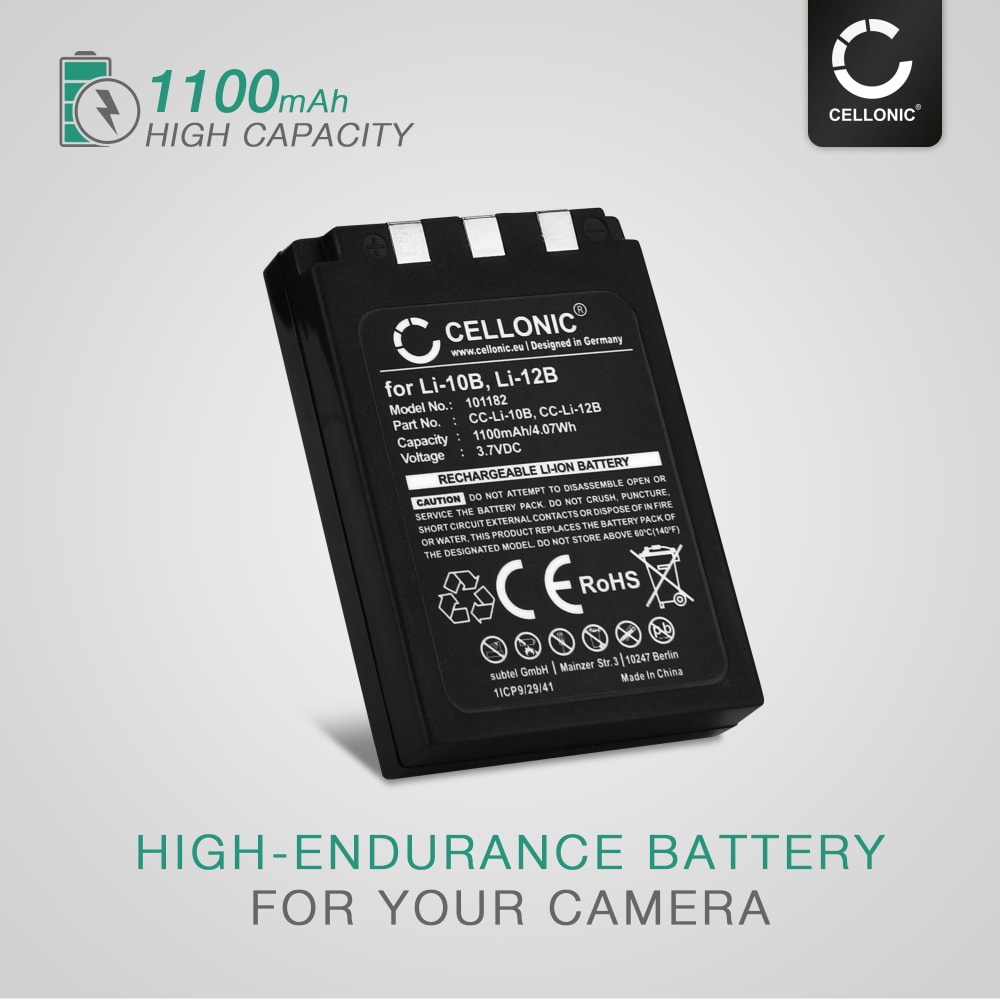 1100mAh Olympus Camera Battery LI10B,LI12B