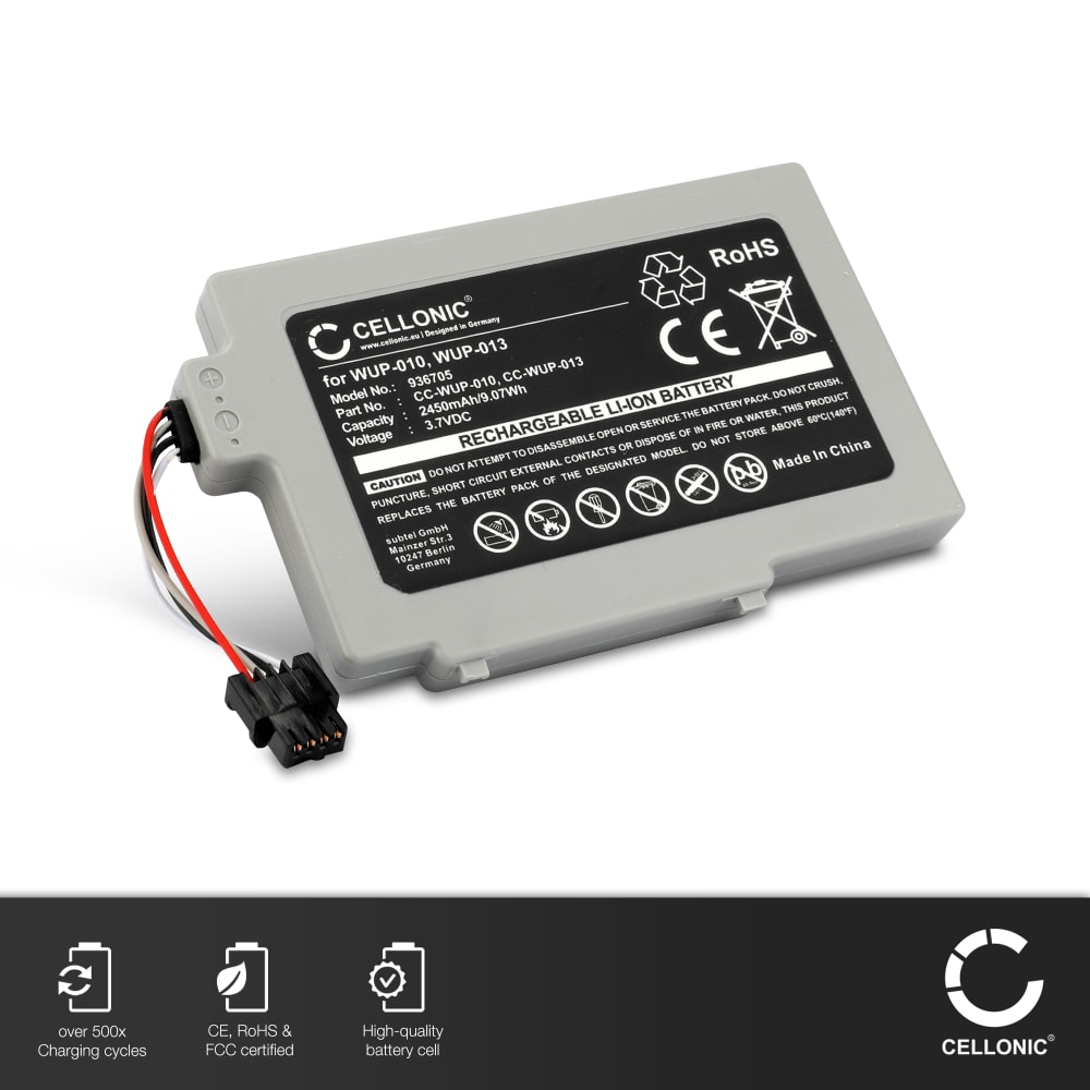 WUP010, WUP013 Ersatz Akku für Nintendo Wii U GamePad