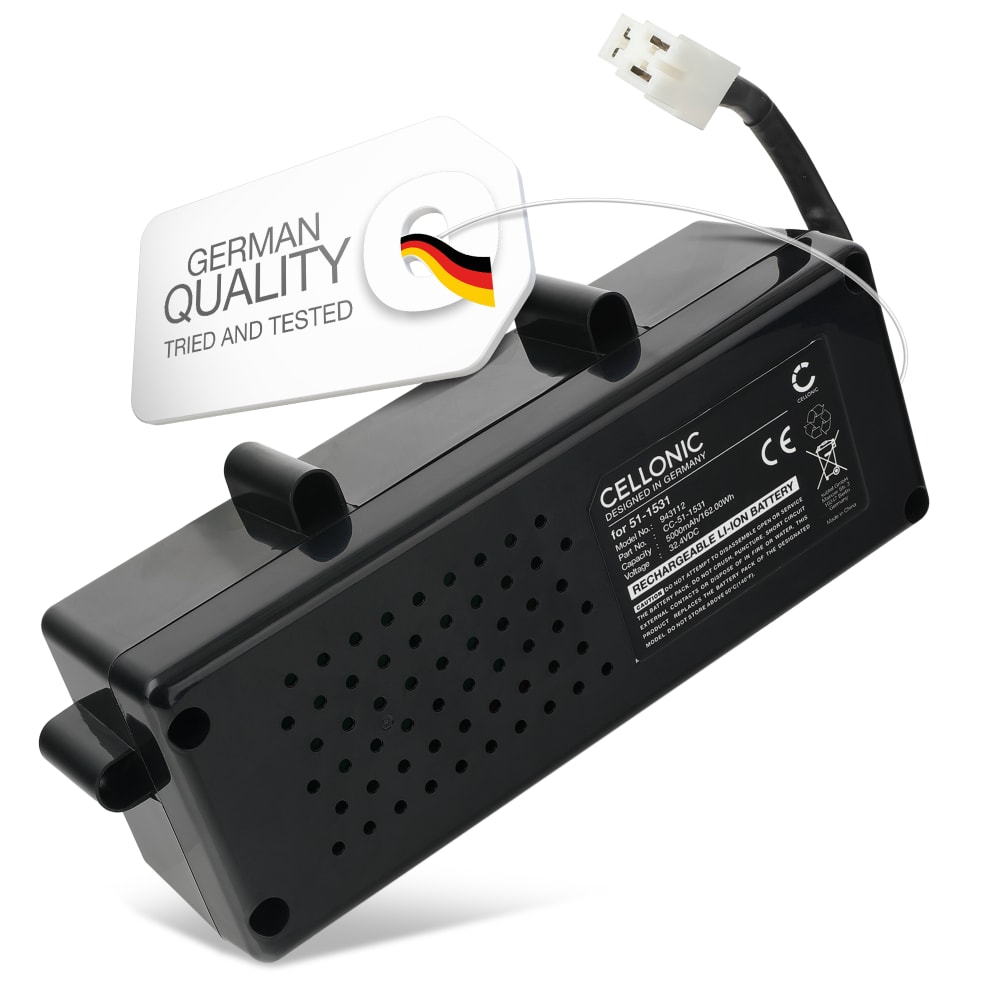 Batteri for Bosch Indego 800, Indego 1000, Indego 1200 Connect, Indego 1100 Connect, Indego 1300, Indego 13C 32.4V  5000mAh Li Ion fra CELLONIC