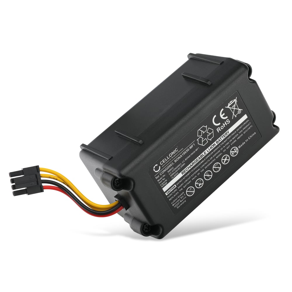 Accu voor Cecotec CONGA 1390, 1290, 1490, 1590, Proscenic 790T, Zoef Robot Sjaan, Proscenic 780T, Vileda VR302 3000mAh van CELLONIC