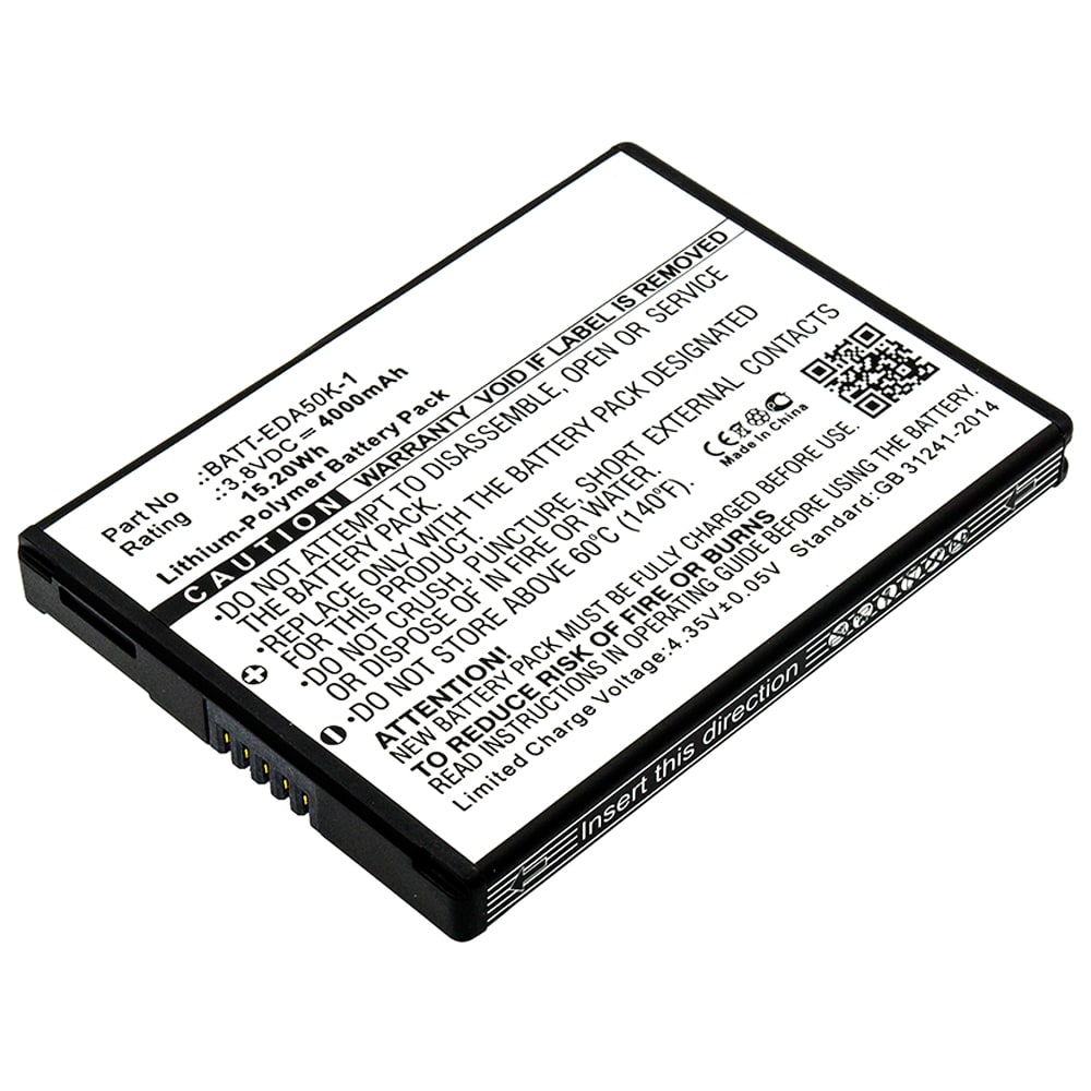 BAT-EDA50 Batteri för Honeywell EDA50 EDA50hc Scanpal EDA40 streckkodsläsare, barcode scanner - ersättningsbatteri med 4000mAh