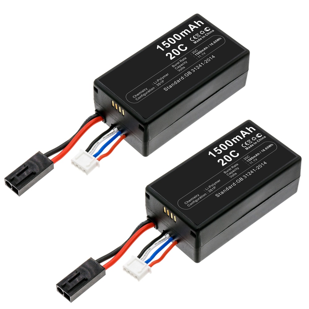 2x Bateria Parrot AR.Drone 2.0 1500mAh - , Batería recargable para Parrot AR.Drone 2.0