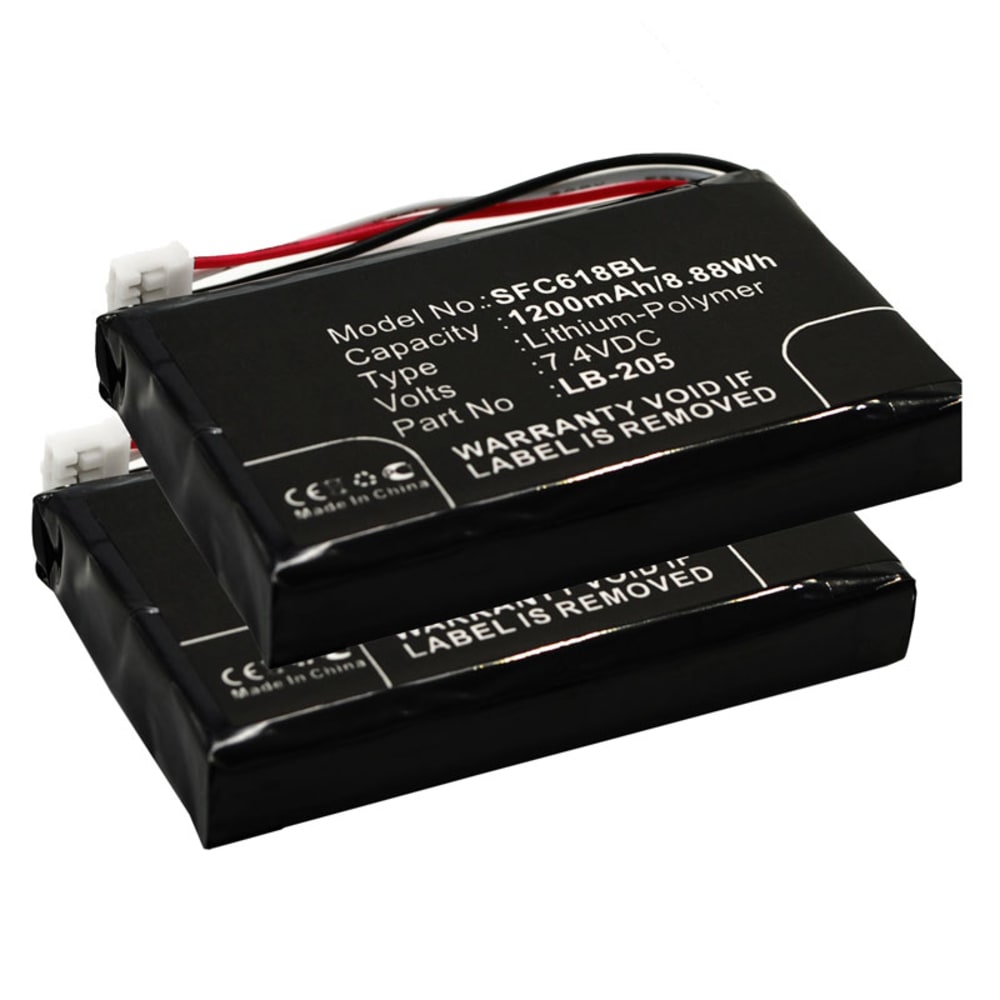 2x Batteri for Safescan 6185 1200mAh fra subtel