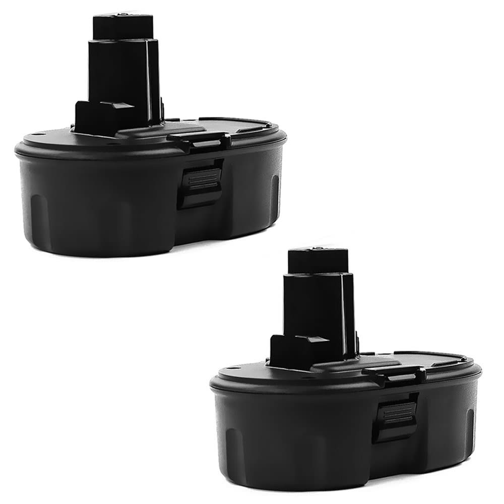 2x Battery for Dewalt DC390, DC925, DC385, DW936, DW97, DC020, DC212 Cordless Tools - 3Ah 18V NiMH DC9096, DE9039, DE9095, DE9096, DE9098, DE9503 Battery Replacement