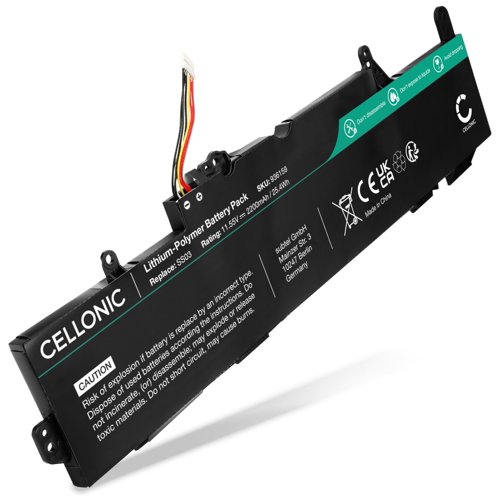 Batteri for HP EliteBook 840 G5, 840 G6, 830 G5, 830 G6, 745 G5, HP SS03XL 2200mAh fra CELLONIC