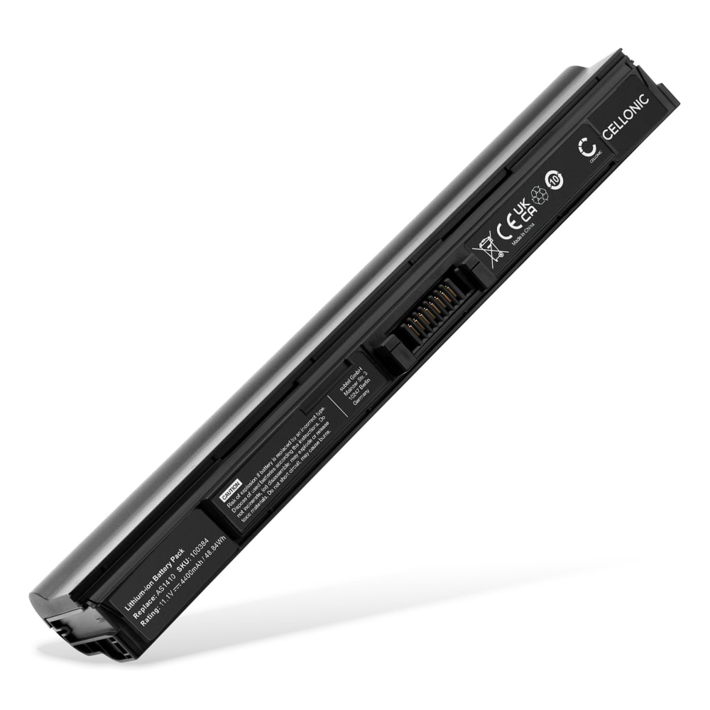 Batterij voor Acer Aspire 1810TZ, 1410, 1810T, Ferrari One 200, Aspire One 521, One 752, TravelMate 8172, 8172T Laptop - 4400mAh 10.8V - 11.1V 