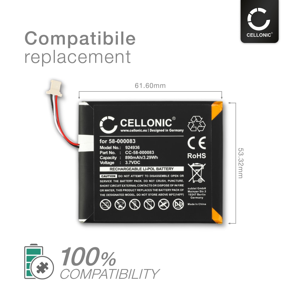 Amazon Kindle 7. Generation / 8. Generation Battery 58000083 890mAh