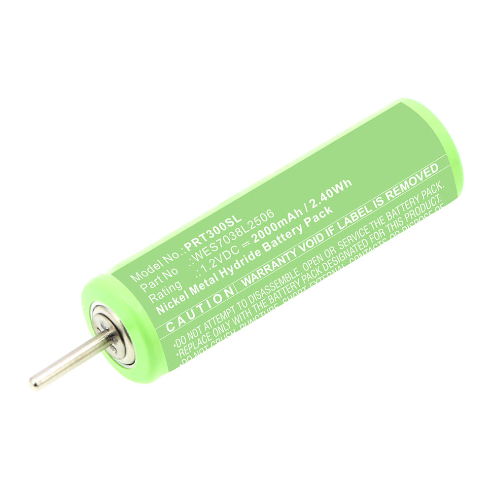 Batteri til Panasonic ES-RT30 ES-RT40 ES-SA40 ES2207P ES3042 - WES7038L2506 (2000mAh) Reservebatteri