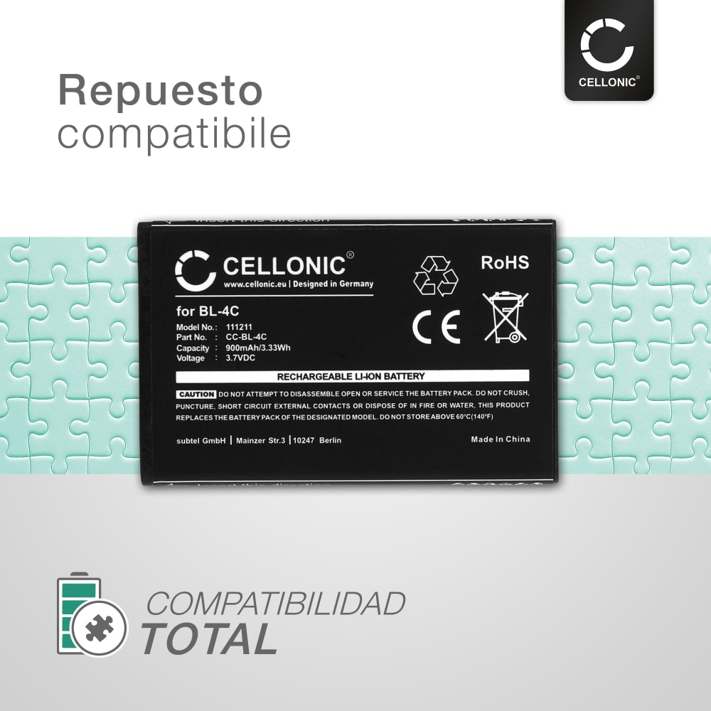 Batteria Per Easyfone Prime Flip A1 A2 A5 600mAh