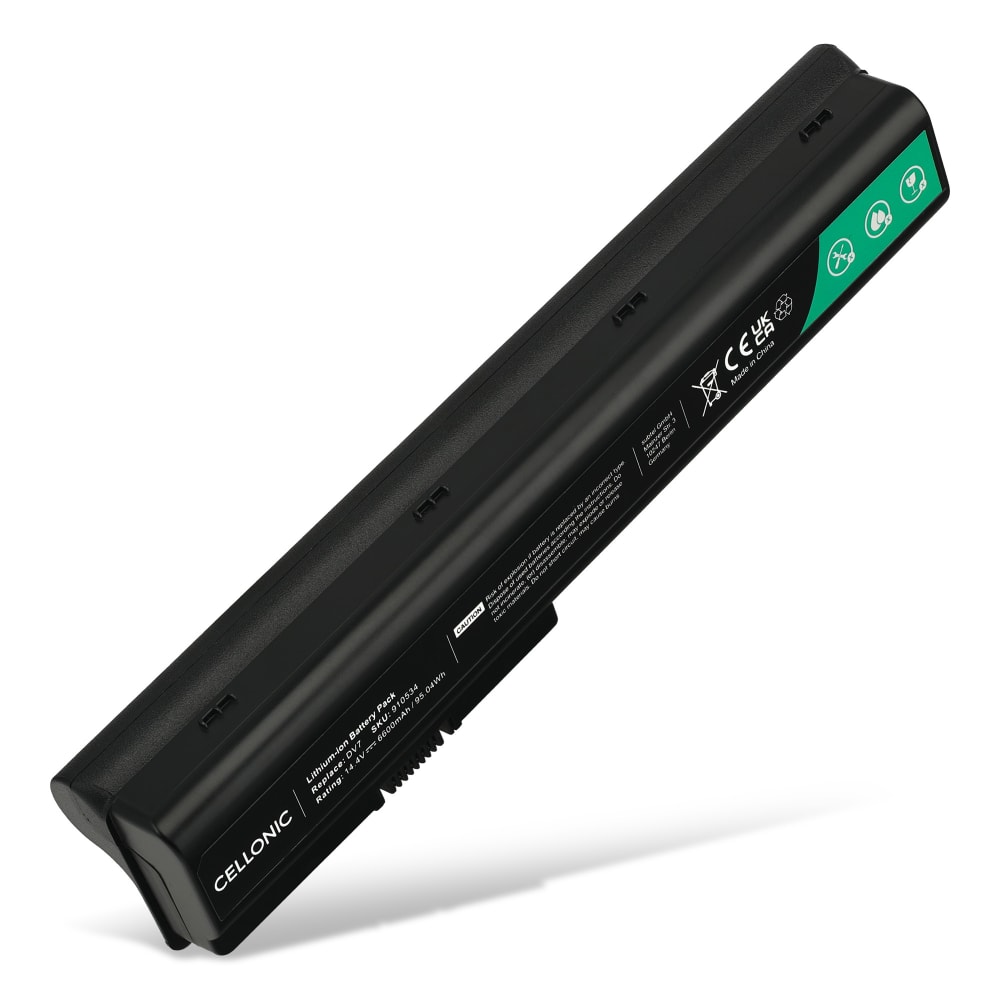 Batteri for HP Pavilion Dv8-1000, Dv7-1000, Dv7-2300, Dv7-2000, Dv7-3100, Dv7-2100, Dv7-3000, HDX X18, GA06, GA08 6600mAh 14.4V fra CELLONIC