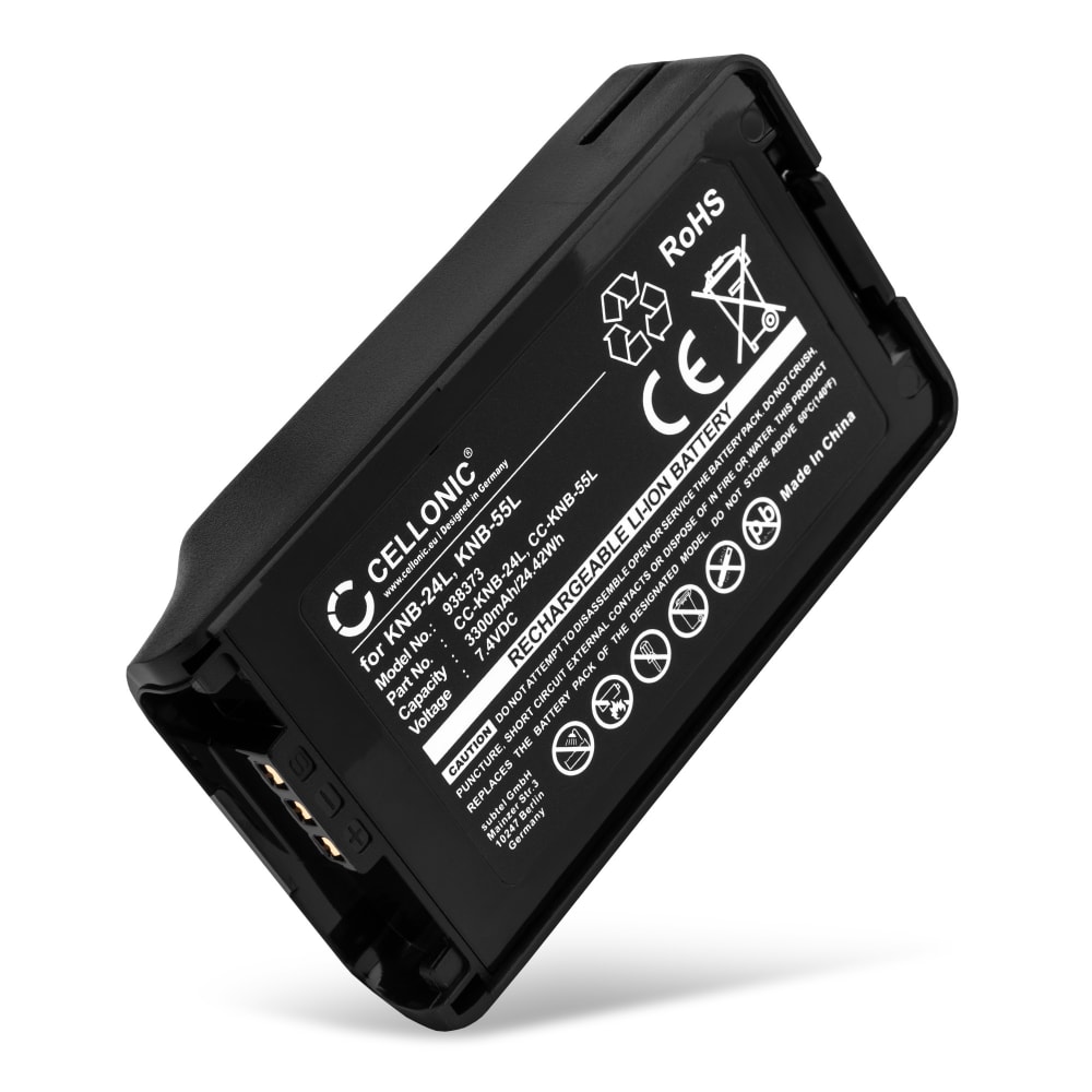 KNB-55L Ersatz Akku für Kenwood TK-3160, TK-3170 - Funkgerät Ersatzakku 3300mAh, Zusatzakku Batterie  Funktelefone / Satellitentelefon