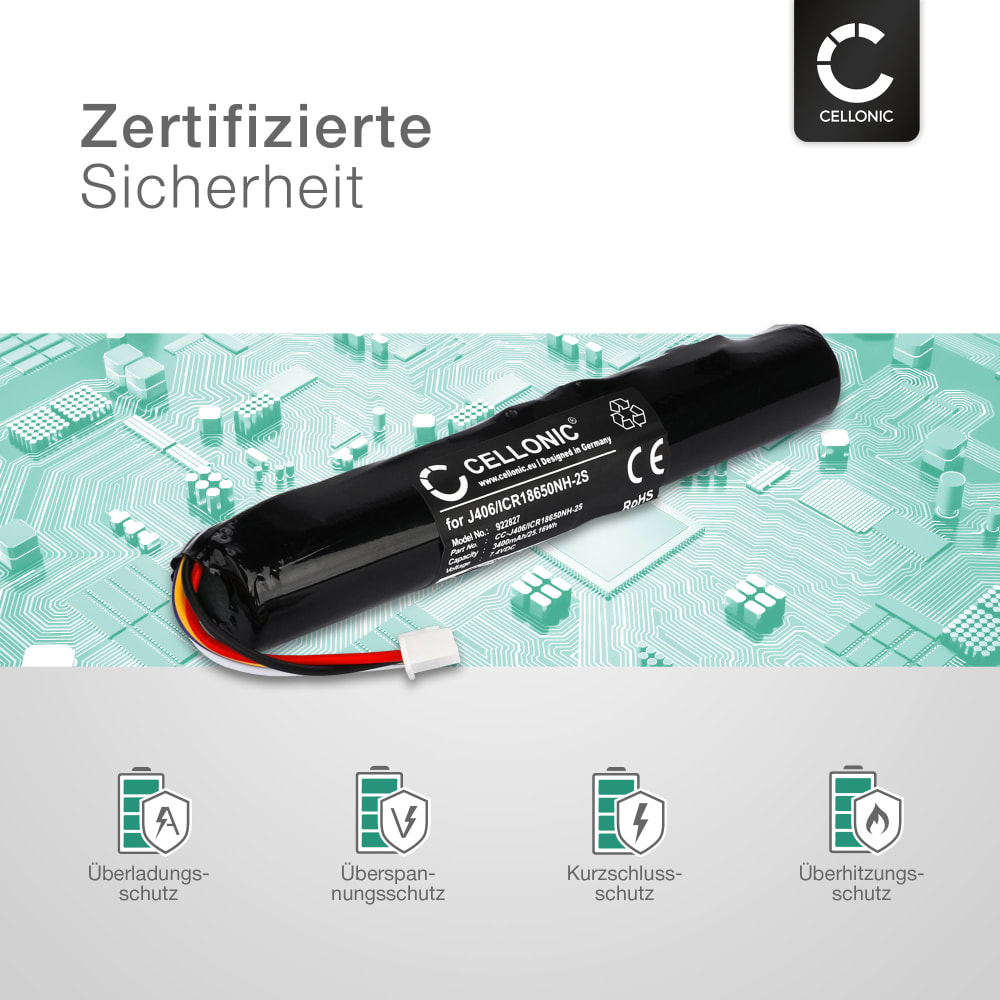 Batteria Compatibile Per Bang & Olufsen J406 - 2200mAh 7.4V Li-Ion Per BeoLit 15, BeoLit 17, BeoPlay A2 - Foto 12