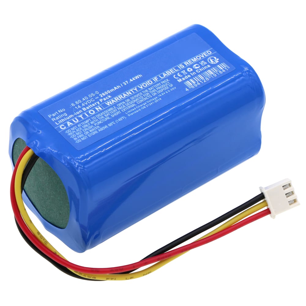 Battery for Blaupunkt XBOOST, XVAC, Bluebot XEASY, AENO RC2S, RC3S, Evolveo RoboTrex H9 2600mAh from CELLONIC