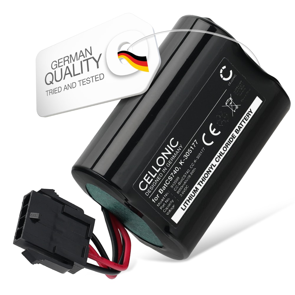 Batteri for Visonic MCS-730, SR740, MCS-740 PowerMax Siren, wireless siren, MCS720B, SR720B - BatCS740 (8000mAh) reservebatteri