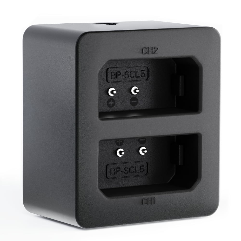 USB dobbel lader (LC-SCL5) for Leica M10, M10-P, M10-R + 1m USB Kabel fra CELLONIC