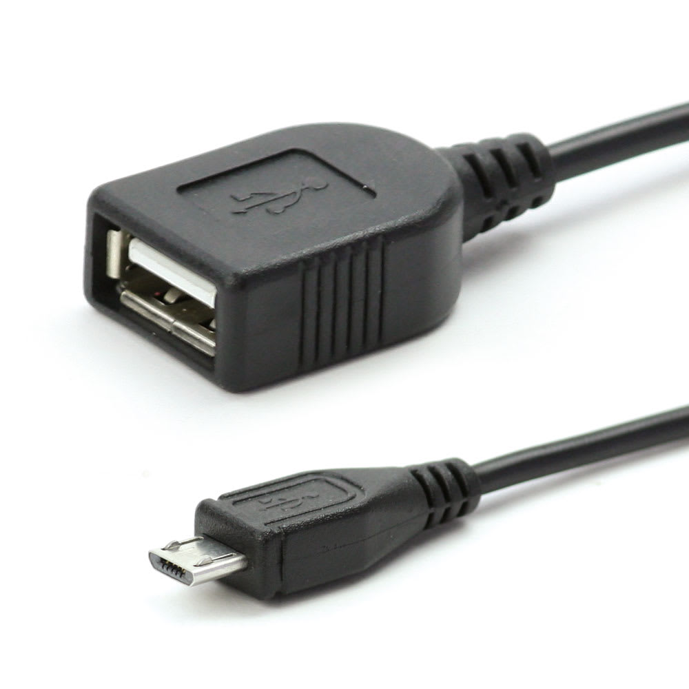 Subtel Cavo OTG Micro USB 15cm – Adattatore Per Collegare Mouse, Tastiera, Chiavetta USB A Tablet E Smartphone, Nero