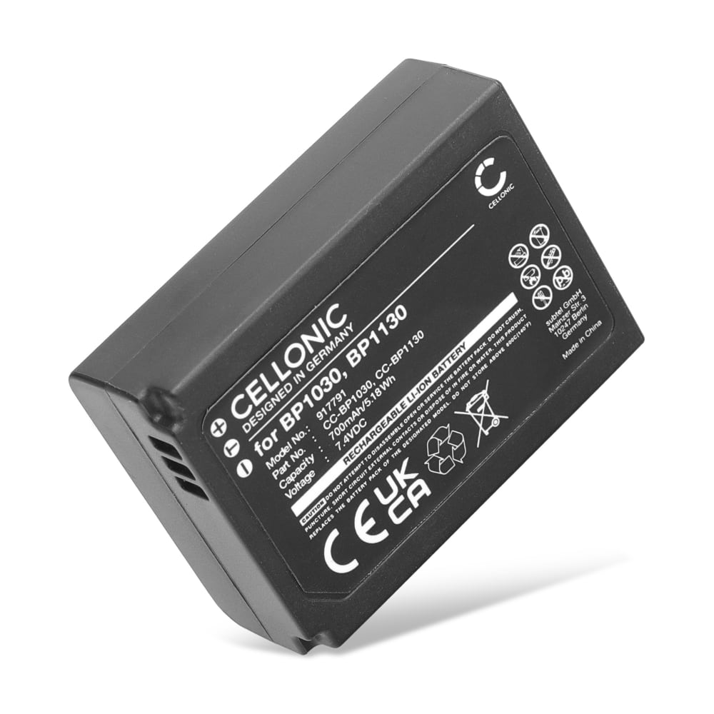 Batteri for Samsung NX300 NX500 NX300M NX1000 NX2000 NX1100 NX200 NX210 NX310 BP1130 BP1030 Kameraer 700mAh fra CELLONIC