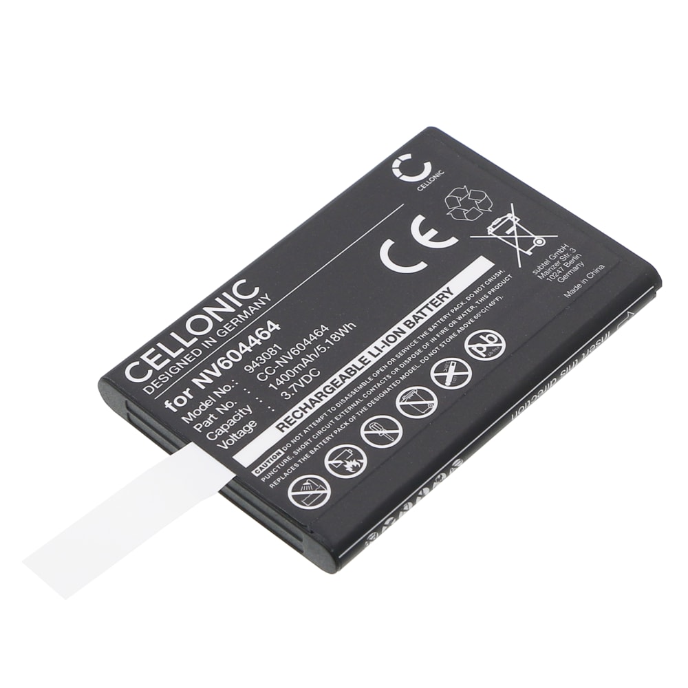 Batteri for Beurer BY 110, Oricom Secure SC740, Secure SC895 1400mAh fra CELLONIC