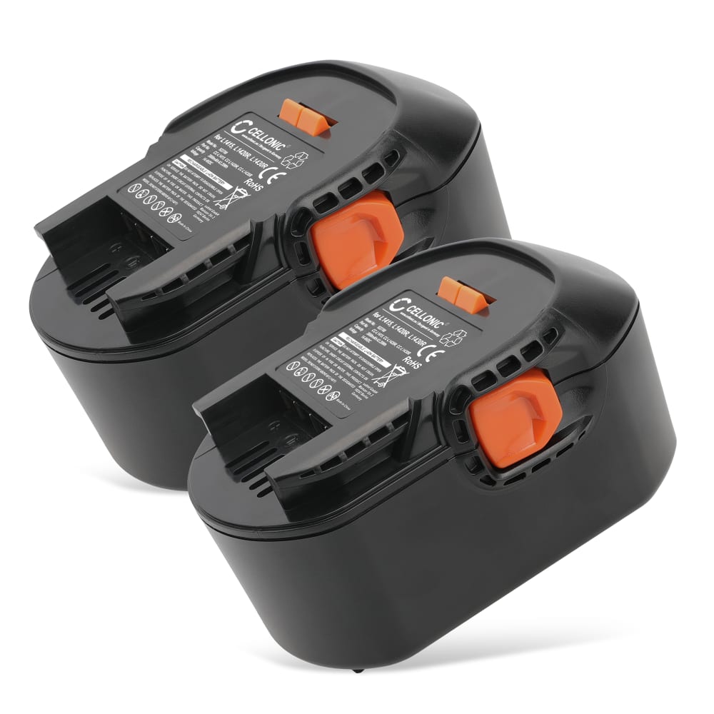 2x Batterij compatibel met AEG BSB14 C, BS 14 C,BS14 G2, BS 14 G2, BS 14 X,BSB 14 G - L1414R, L1430R, L1420R,BL414G, B1415R, B1420R 3Ah vervangende accu reservebatterij extra energie