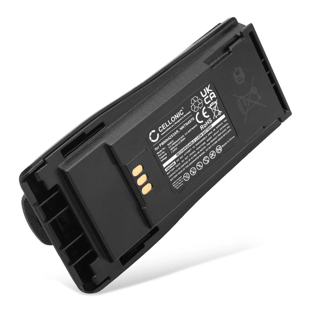 Batteri for Motorola CP040, CP200, CP200D, CP140, GP3188, CP200XLS, PMNN4253AR, NNTN4497 1800mAh fra CELLONIC