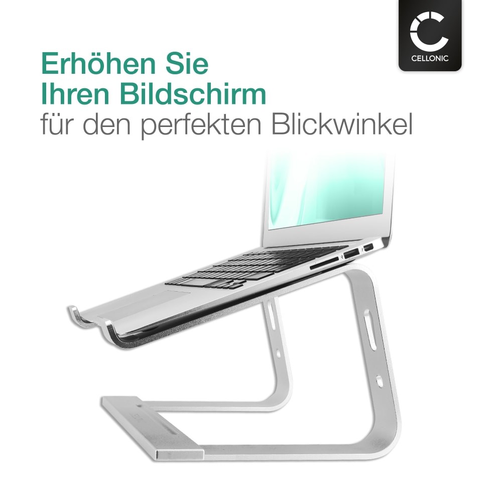 Nifty Tech Tragbarer Laptopständer – Faltbar, 200 G Leicht, Für Bis Zu 17-Zoll-Laptops