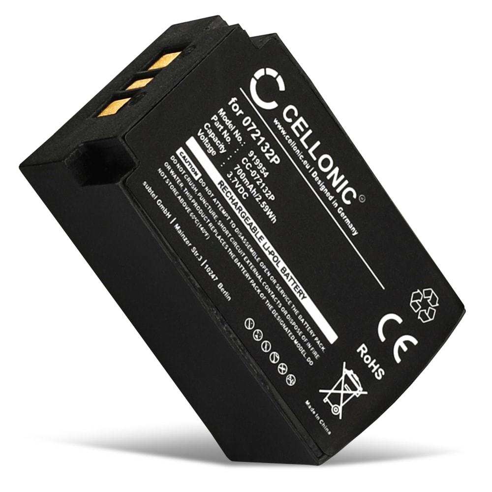 Batteri for Parrot Zik 1.0 PF056001AA, 1|CP7/20/33-2 (700mAh, 3.7V) fra CELLONIC