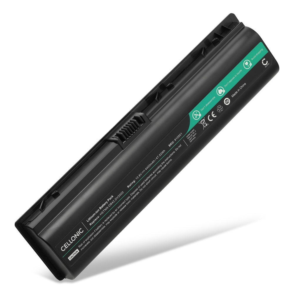 Batteri for HP Pavilion Dv6000, Dv6500, Dv6700, EV088AA, Compaq Presario C700, V6000, A900 4400mAh 10.8V fra CELLONIC