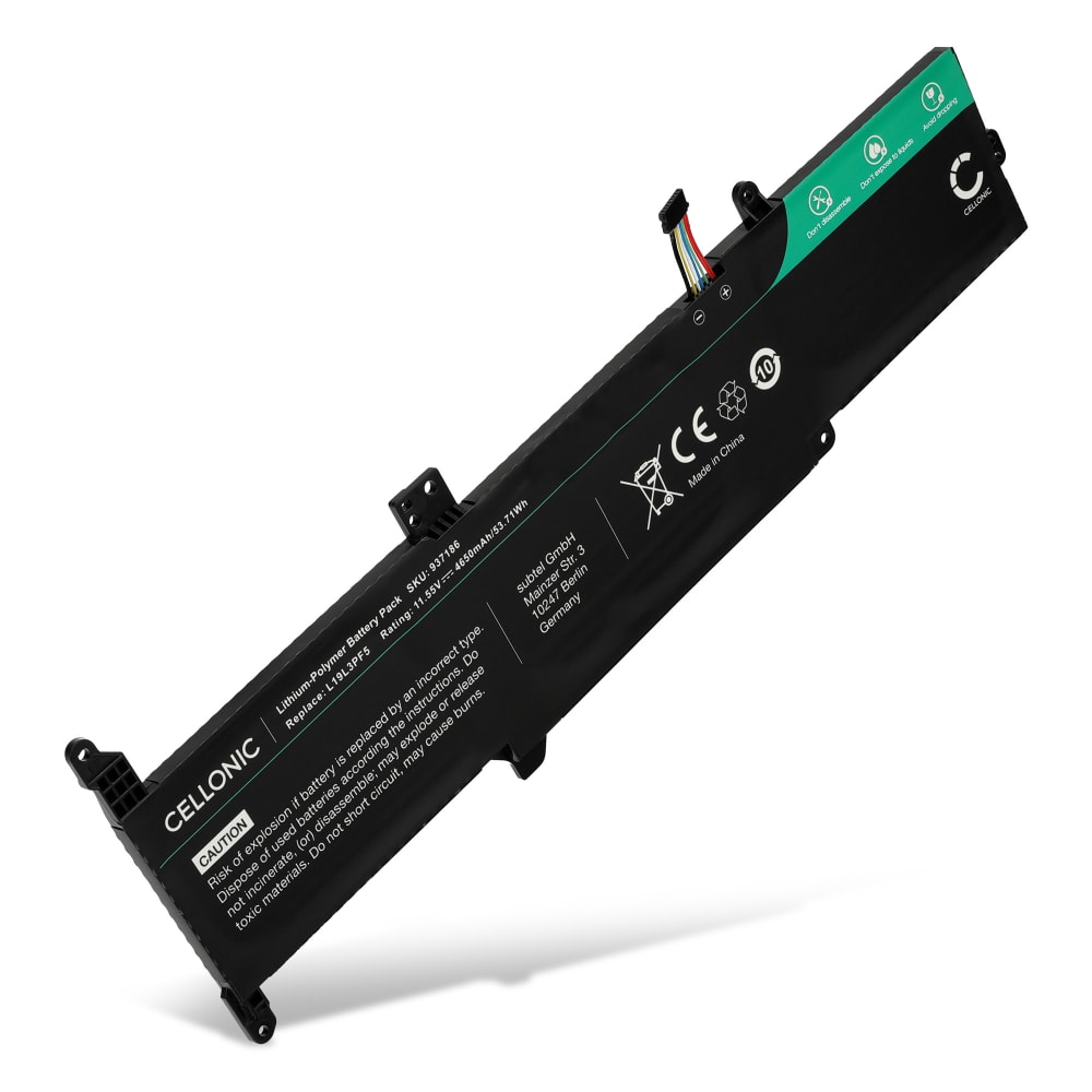 Batteri for Lenovo IdeaPad 3 14ADA05, 14IIL05, 14IML05, 15IIL05, 15IML05 4650mAh fra CELLONIC