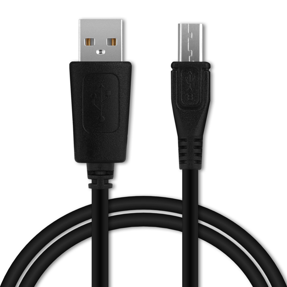 Micro-USB langer Stecker Kabel für CAT S60, S42, S41, S40, S31, S30, B30, B26, B25 Handy Ladekabel - 1m 1A PVC schwarz - Datenkabel für Smartphone