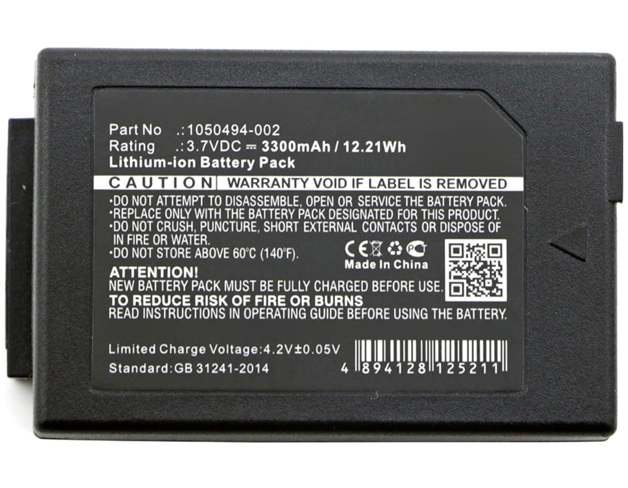 Batteri for Motorola WorkAbout Pro 4, Pro G1, G2, G3, G4, Pantone 7527C, 7525C, WA3006 3300mAh fra CELLONIC