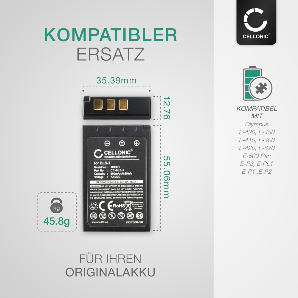Batterie 900mAh EN-EL10 Compatible Olympus FE-340 FE-350 FE-360 FE-3010 - Neuf