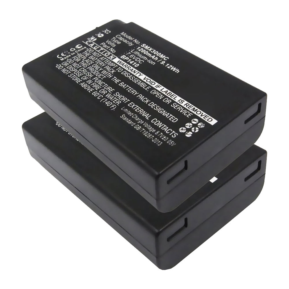 2x Akku kameraan Samsung WB2200F NX30 - BP1410, 1200mAh vaihtoakku BP1410