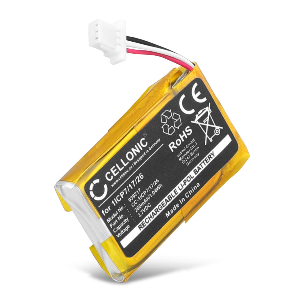 Batterie 1ICP7/17/26 280mAh pour système domotique