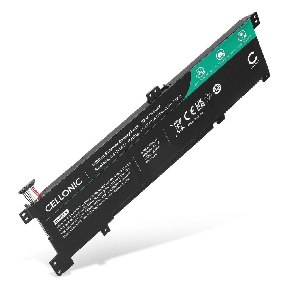 Batteri for ASUS K401, K401LB, K401UQ, K401UB, A401L, B31N1424 4100mAh fra subtel