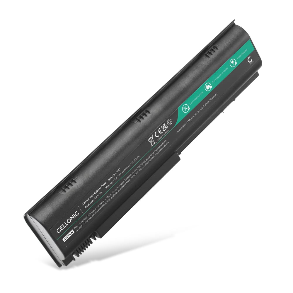 CELLONIC Recambio de Batería HP para ordenador portátil HP Pavilion dv1000, dv4000, G5000, G3000, Compaq Presario C500, M2000, V2000, V5000, V4000 4400mAh 10.8V - 11.1V 