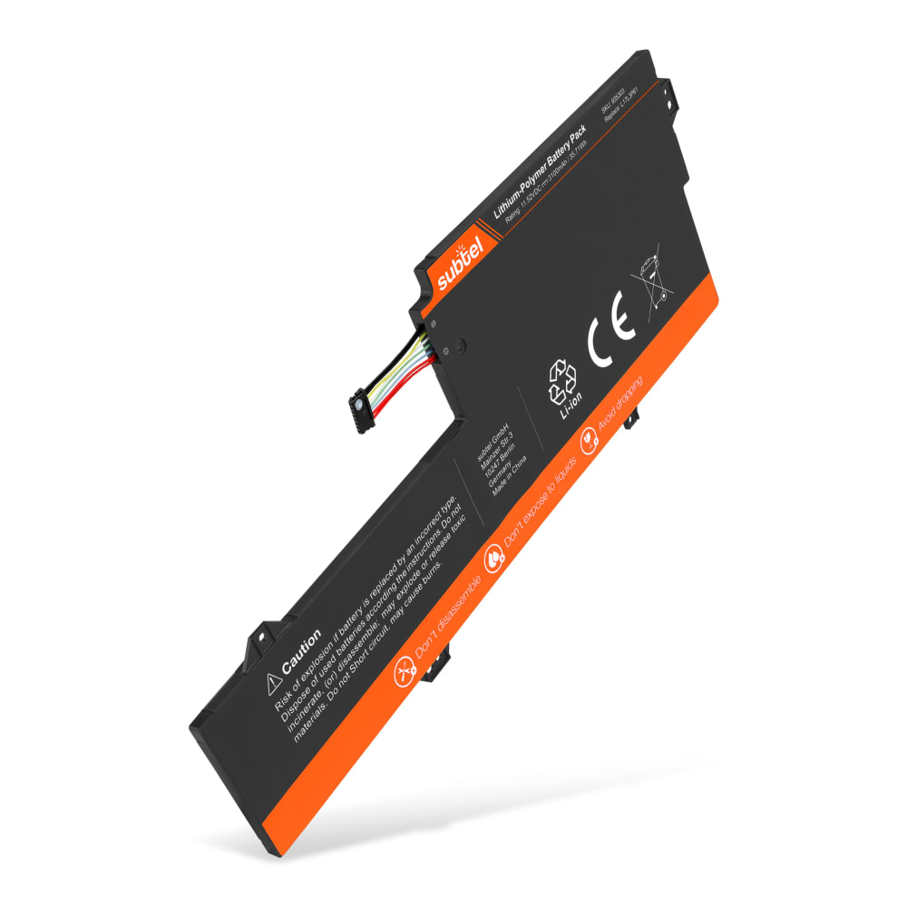 Battery for Lenovo Ideapad 320S-13IKB, Yoga 330-11IGM, Yoga 720-12IKB, V530s, Xiaoxin Chao 7000-13, L17L3P61 11.52V 3100mAh from subtel