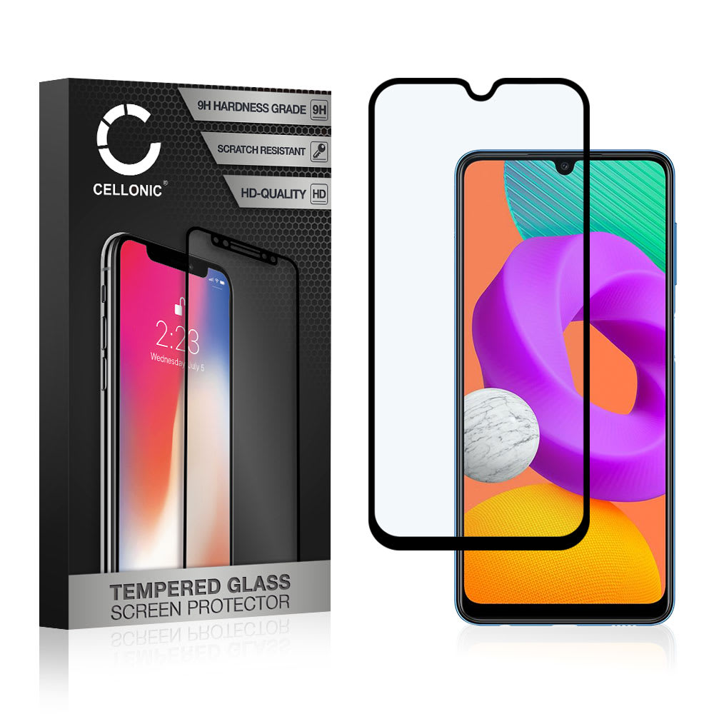 Skjermbeskytter glass Samsung Galaxy M22 (SM-M225) (3D Case-friendly, 9H, 0,33mm, Full Glue) Herdet Glass