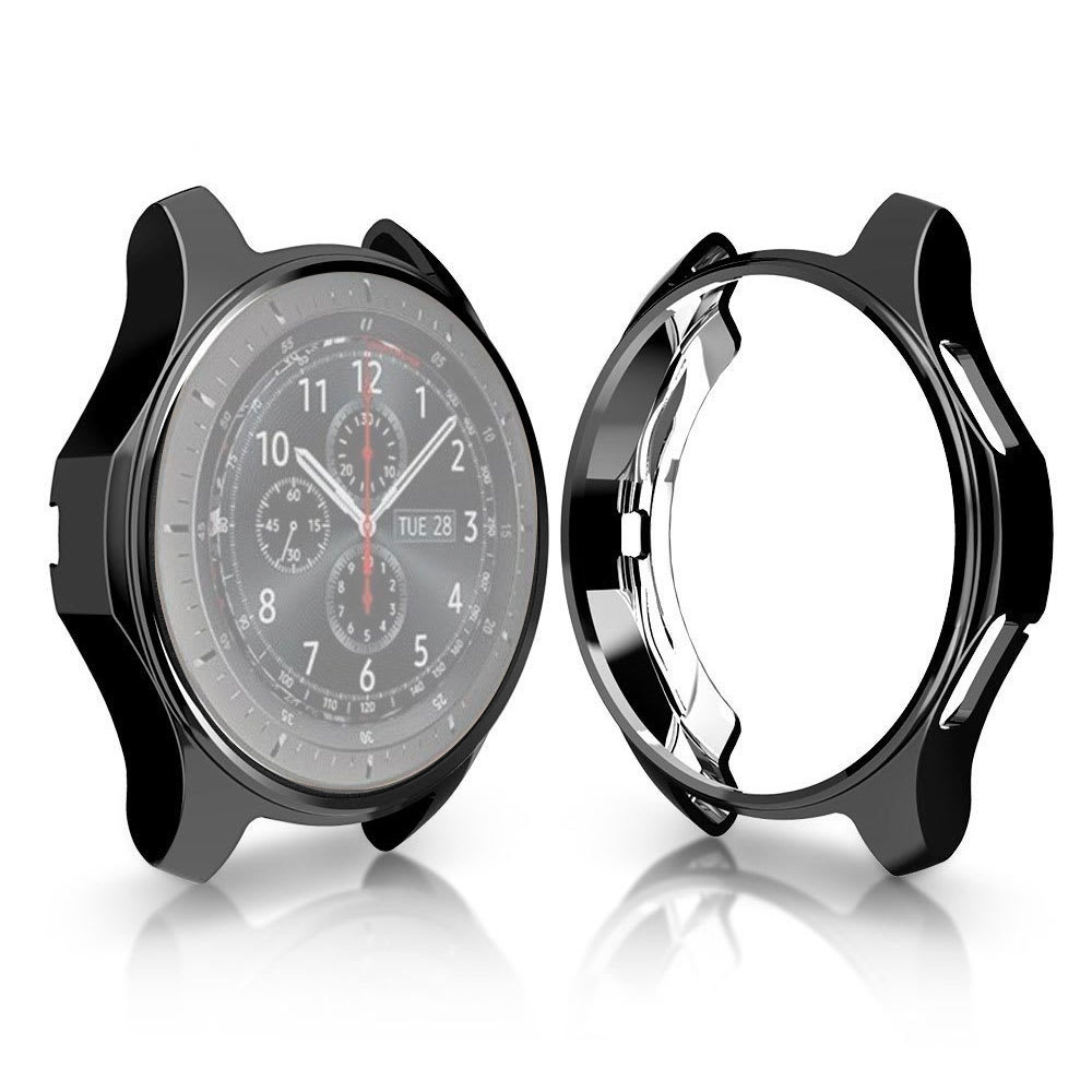 Cover til Samsung Gear S3 Frontier (SM-R760) - TPU, Sort taske lomme sag