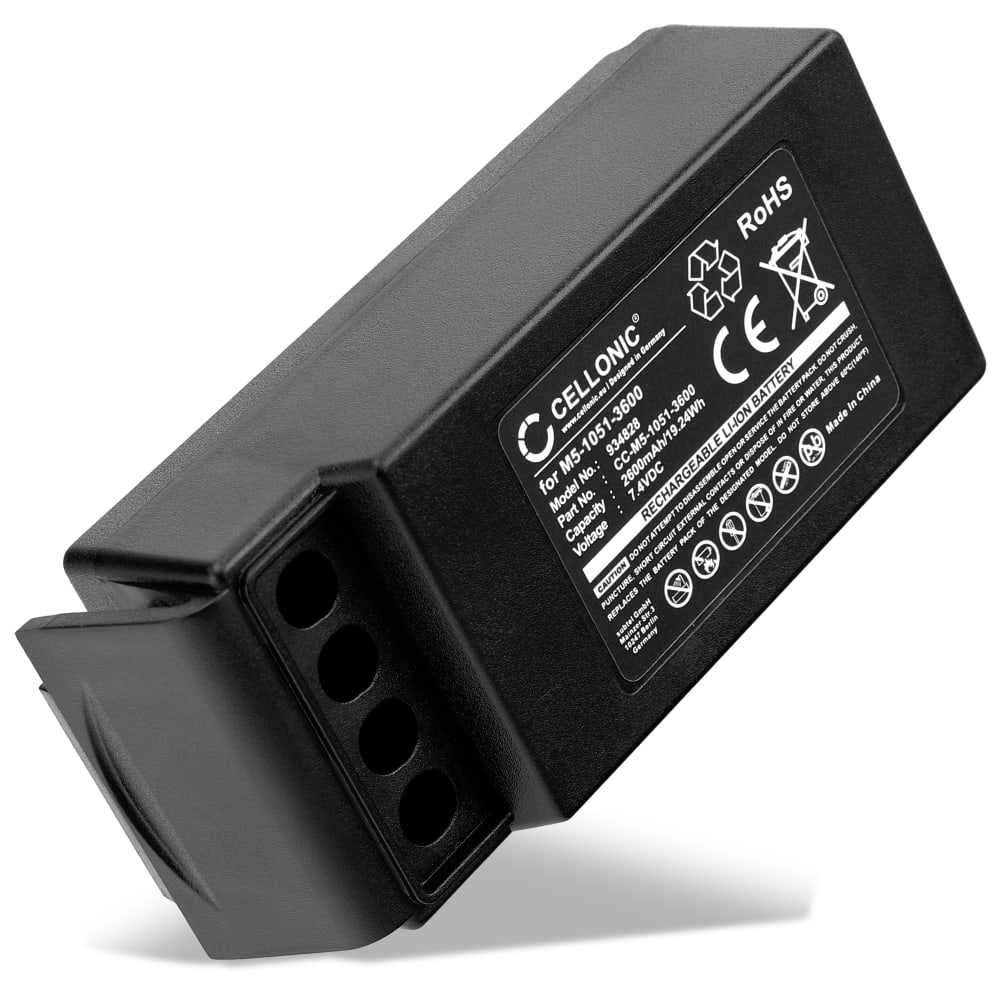 Batteri for Cavotec M9-1051-3600 EX MC-3 MC-3000 (Version 1) 2600mAh 7.4V fra CELLONIC