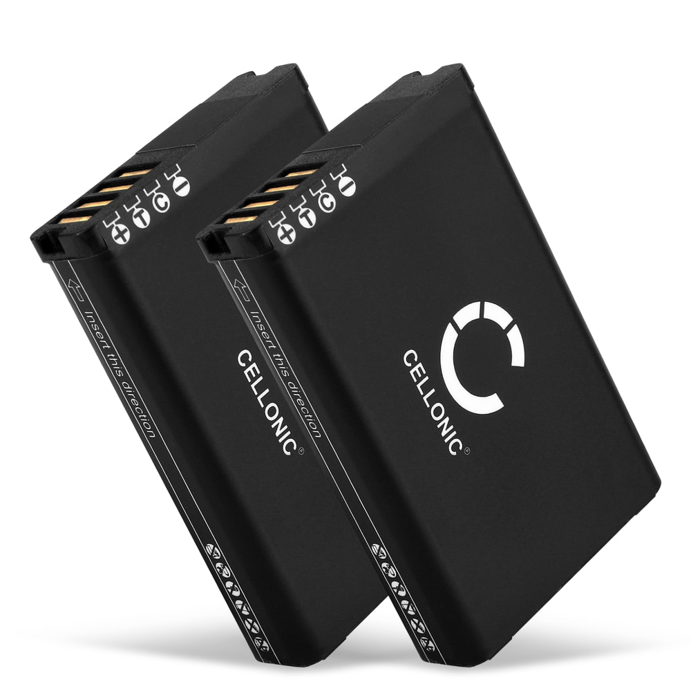 2x Batteri til Garmin Alpha 100 / Montana 600, 600T, 610, 680, 680t, 650, 650t / Monterra / VIRB Elite 1.4 - 010-11599-00,010-11654-03,361-00053-00 (2200mAh) Reservebatteri
